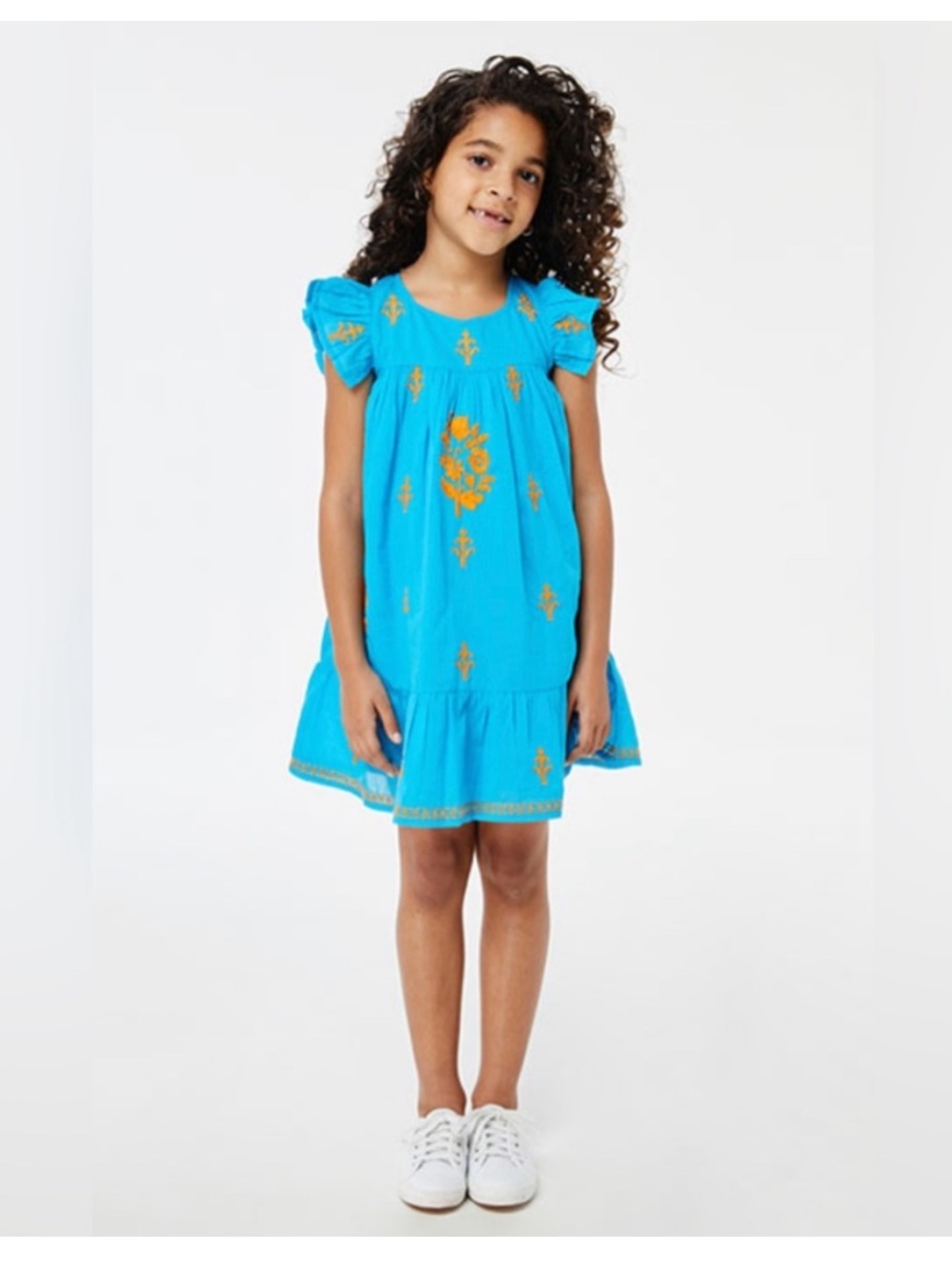 Roller Rabbit Paraiso Girls Aimee Dress Blue